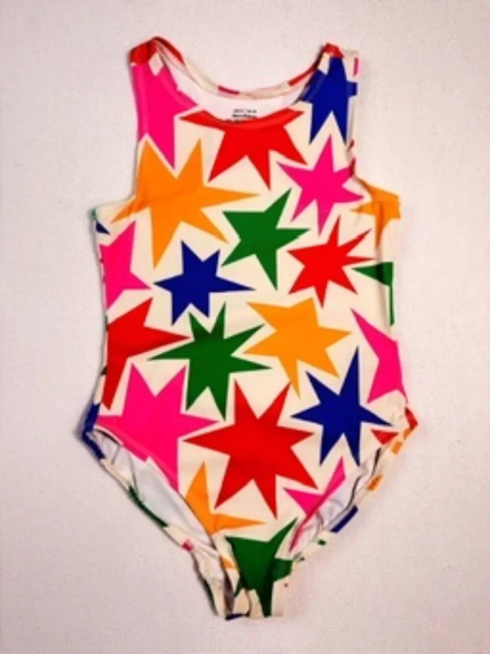 Hanna Andersson Girls Size 10 140cm Colorful Starburst One Piece Swimsuit